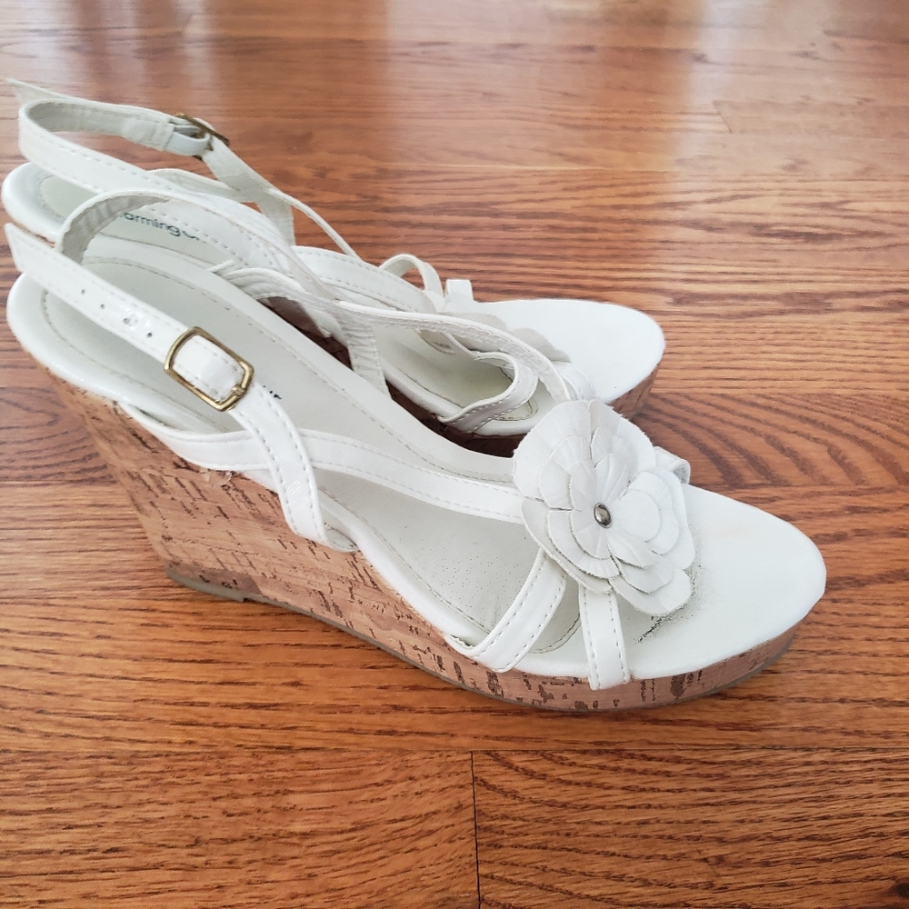 Charming Charlie Strappy Cork Style Wedges